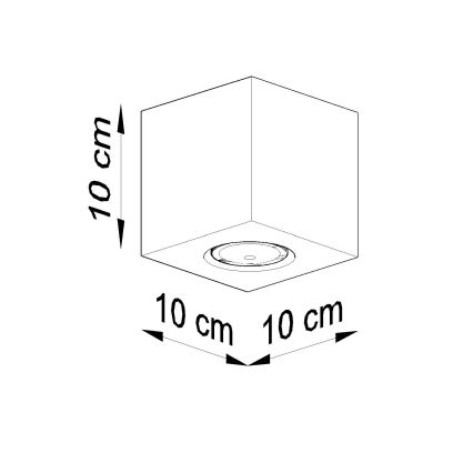 Brilagi -  LED Σποτ MURO 1xGU10/7W/230V τσιμέντο