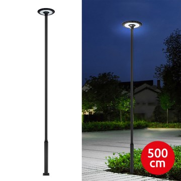 Brilagi - LED υπαίθριο φωτιστικό δρόμου με στύλο 5 m URBANSPARK LED/120W/230V μαύρο IP65