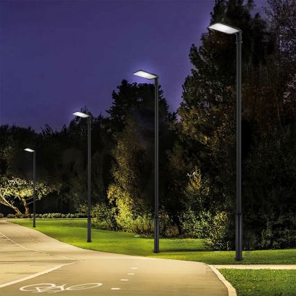 Brilagi - LED εξωτερικό φωτιστικό δρόμου με κολώνα και άρθρωση 5 m URBANLIGHT LED/200W/230V μαύρο IP65