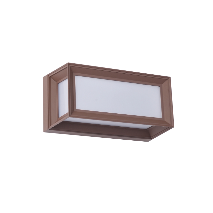 Brilagi - Επιτοίχιο φωτιστικό εξωτερικού χώρου LED PARKER LED/12W/230V 3000/4500/6000K καφέ IP44