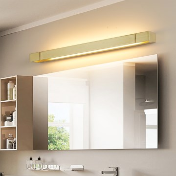 Brilagi - LED φωτισμός καθρέφτη μπάνιου AQUA LINE LED/18W/230V 60 cm IP44 χρυσός CRI 90