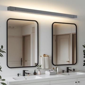 Brilagi - LED φωτισμός καθρέφτη μπάνιου AQUA LINE LED/36W/230V 120 cm IP44 ανθρακί