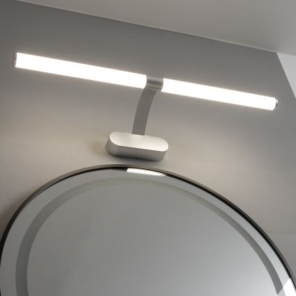 Brilagi - Φωτισμός καθρέφτη μπάνιου LED 2-σε-1 TUBEO LED/8W/230V 60 cm IP44 ασημί