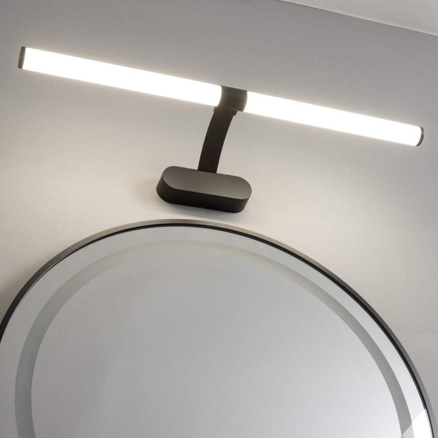 Brilagi - Φωτιστικό καθρέφτη μπάνιου LED 2 σε 1 TUBEO LED/8W/230V 60 cm IP44 μαύρο