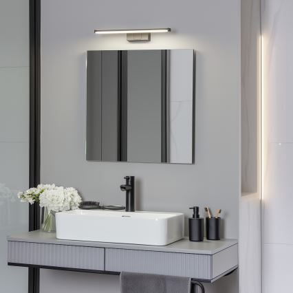 Brilagi - LED φωτισμός καθρέφτη μπάνιου 3-σε-1 VESTRA LED/8W/230V 40 cm IP44 μαύρο
