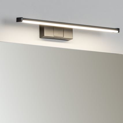 Brilagi - LED φωτισμός καθρέφτη μπάνιου 3-σε-1 VESTRA LED/8W/230V 40 cm IP44 μαύρο