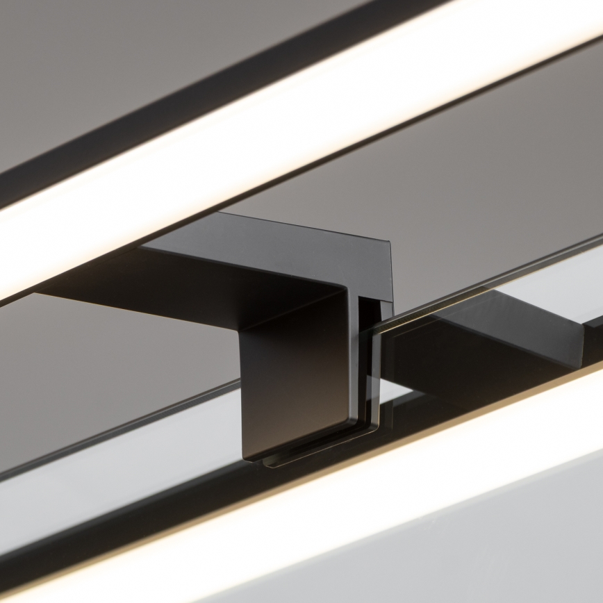 Brilagi - LED φωτισμός καθρέφτη μπάνιου 3-σε-1 VESTRA LED/8W/230V 40 cm IP44 μαύρο