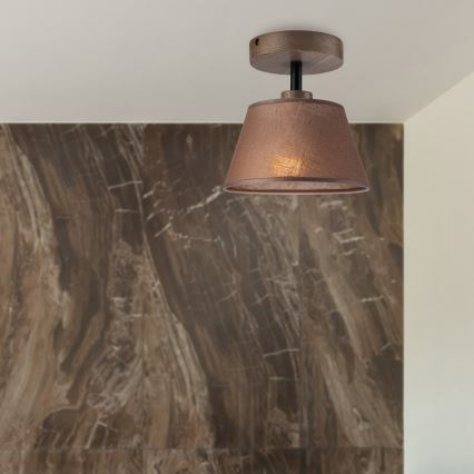 Brilagi - LED Οροφής φωτιστικό ANTHONY 1xE14/60W/230V δρυς καρυδιά/καφέ