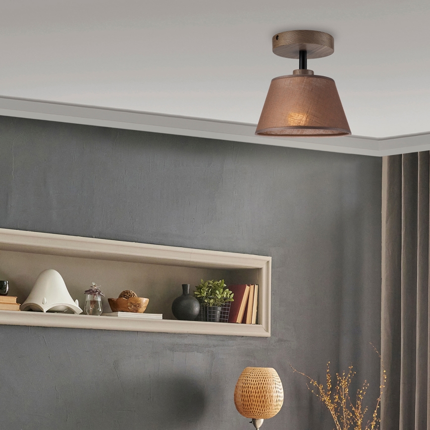Brilagi - LED Οροφής φωτιστικό ANTHONY 1xE14/60W/230V δρυς καρυδιά/καφέ