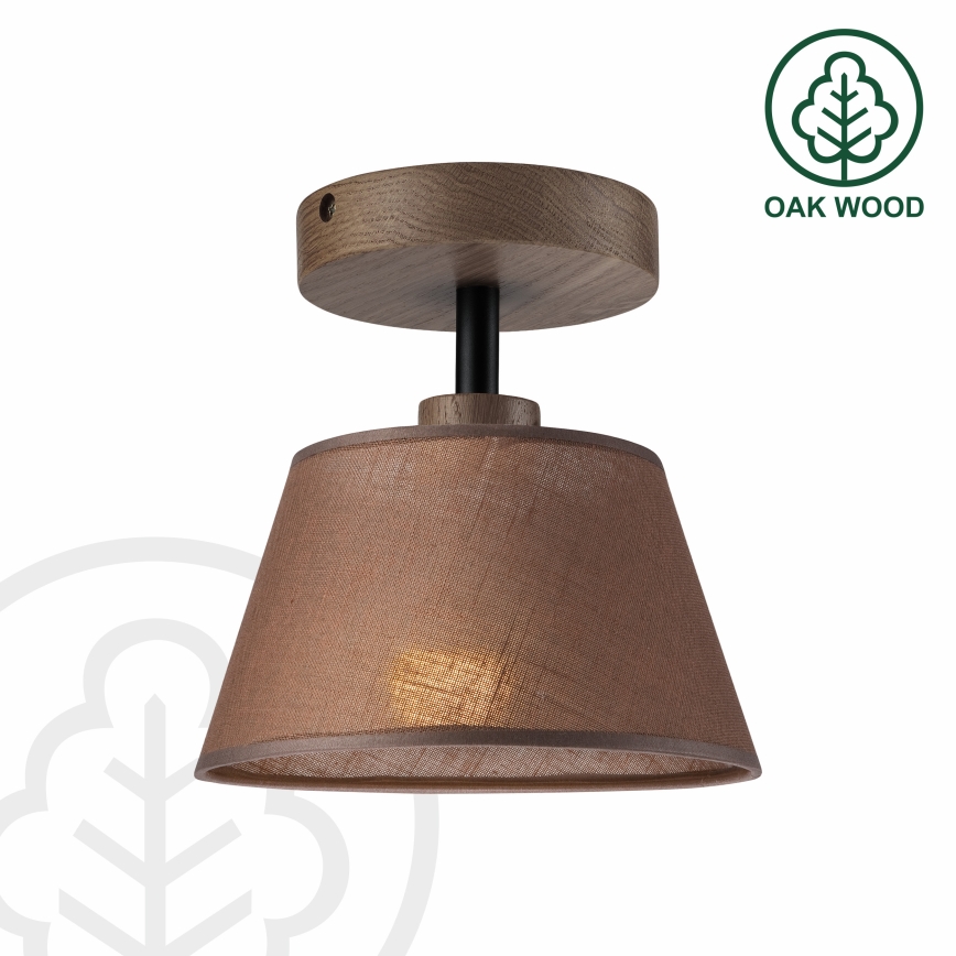 Brilagi - LED Οροφής φωτιστικό ANTHONY 1xE14/60W/230V δρυς καρυδιά/καφέ