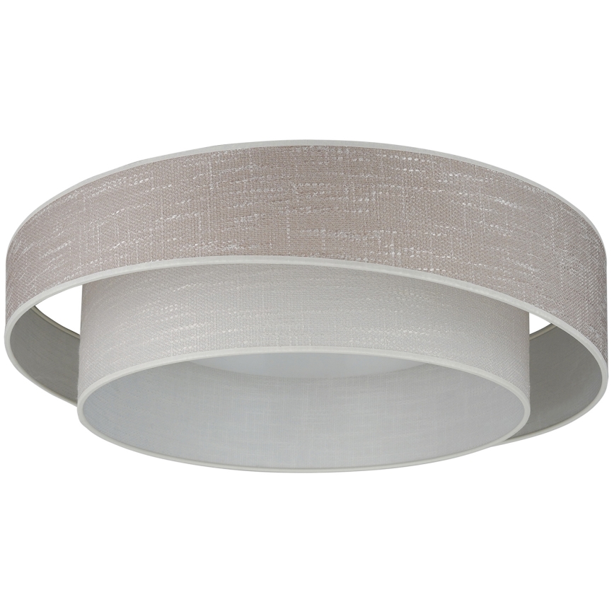 Brilagi - LED Dimmable φωτιστικό οροφής DOVER SHINE LED/24W/230V 3000/4000/6500K γκρι/κρεμ + τηλεχειριστήριο
