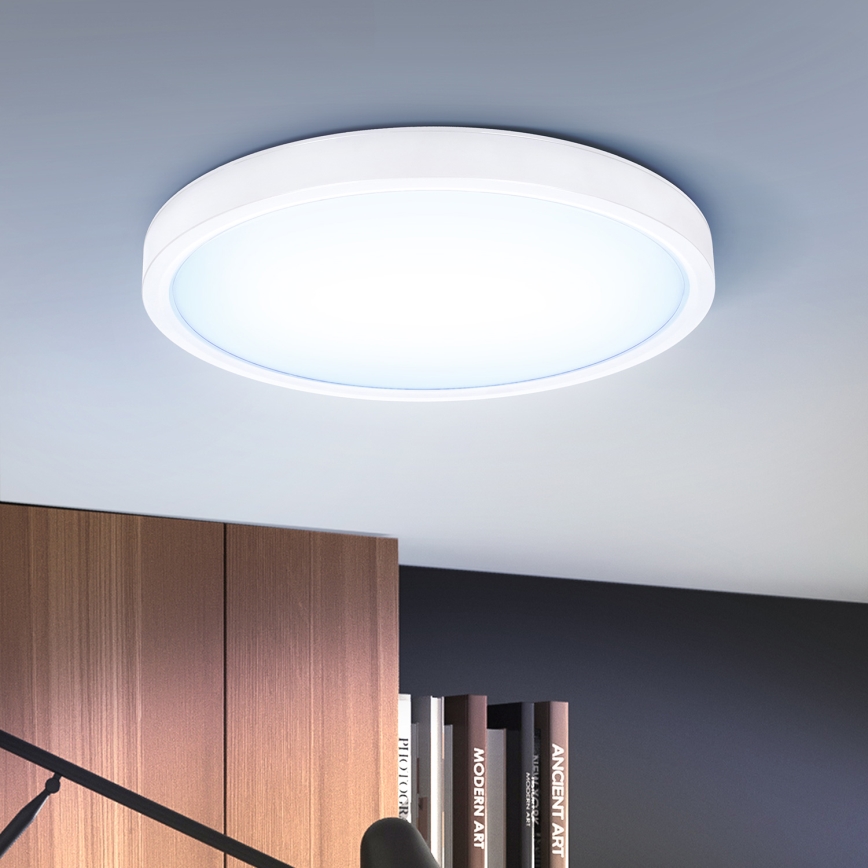 Brilagi - LED Dimmable φωτιστικό οροφής ESTELA LED/36W/230V 3000-6500K ø 30 cm λευκό + τηλεχειριστήριο