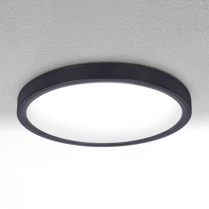 Brilagi - LED Dimmable φωτιστικό οροφής ESTELA LED/36W/230V 3000-6500K ø 30 cm μαύρο + τηλεχειριστήριο