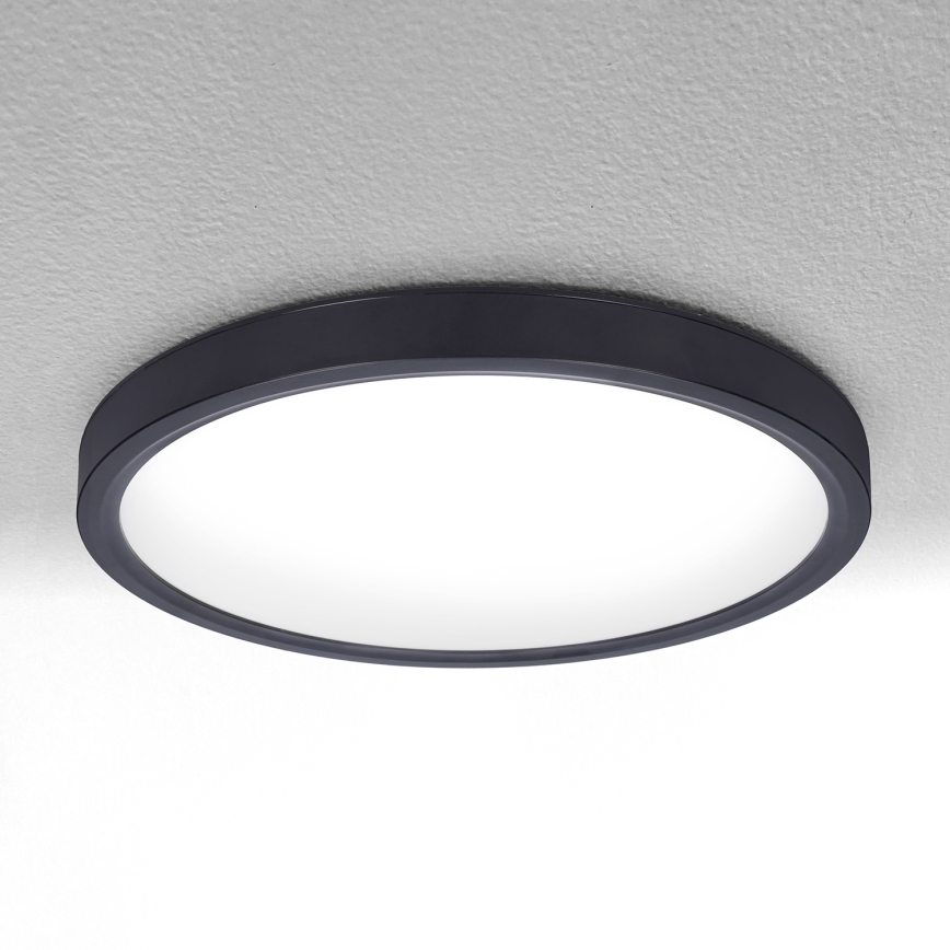 Brilagi - LED Dimmable φωτιστικό οροφής ESTELA LED/36W/230V 3000-6500K ø 30 cm μαύρο + τηλεχειριστήριο