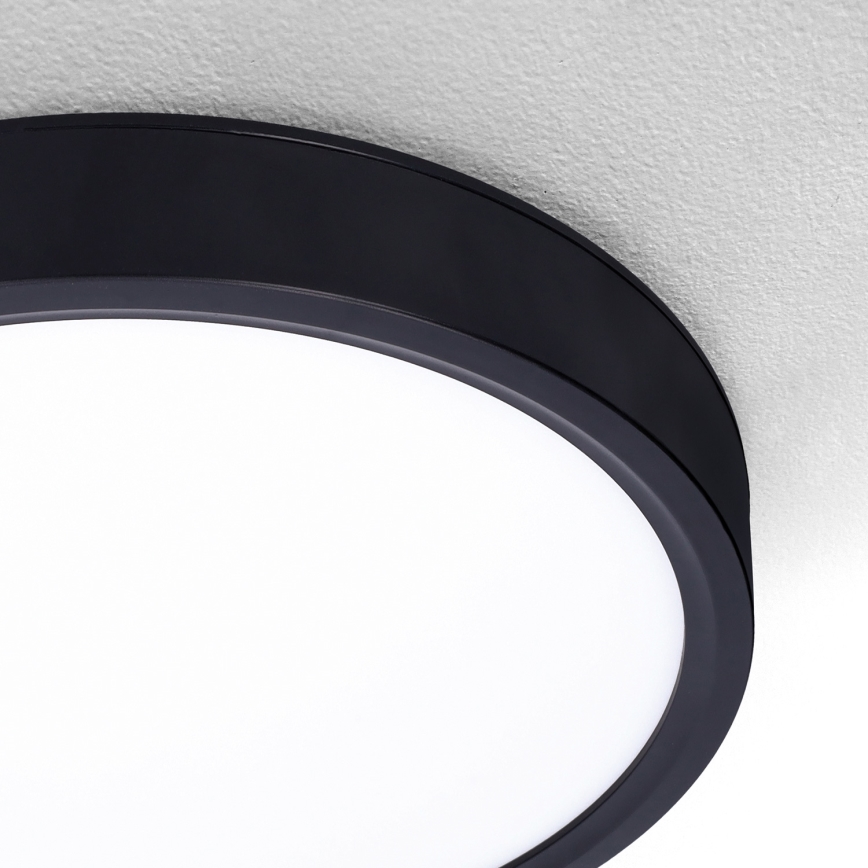 Brilagi - LED Dimmable φωτιστικό οροφής ESTELA LED/36W/230V 3000-6500K ø 30 cm μαύρο + τηλεχειριστήριο