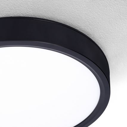Brilagi - LED Dimmable φωτιστικό οροφής ESTELA LED/48W/230V 3000-6500K ø 40 cm μαύρο + τηλεχειριστήριο