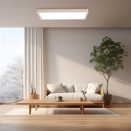 Brilagi - Φωτιστικό οροφής μπάνιου dimming LED FRAME SMART LED/30W/230V 30x60 cm 3000-6000K IP44 λευκό + τηλεχειριστήριο