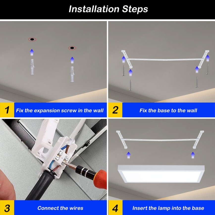 Brilagi - Φωτιστικό οροφής μπάνιου dimming LED FRAME SMART LED/30W/230V 30x60 cm 3000-6000K IP44 λευκό + τηλεχειριστήριο