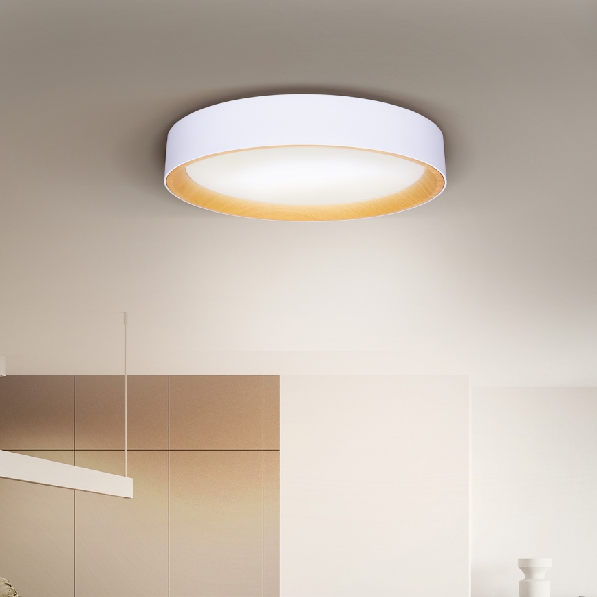 Brilagi - LED Dimmable φωτιστικό οροφής LARIOS LED/60W/230V 3000-6500K ø 49 cm λευκό + τηλεχειριστήριο