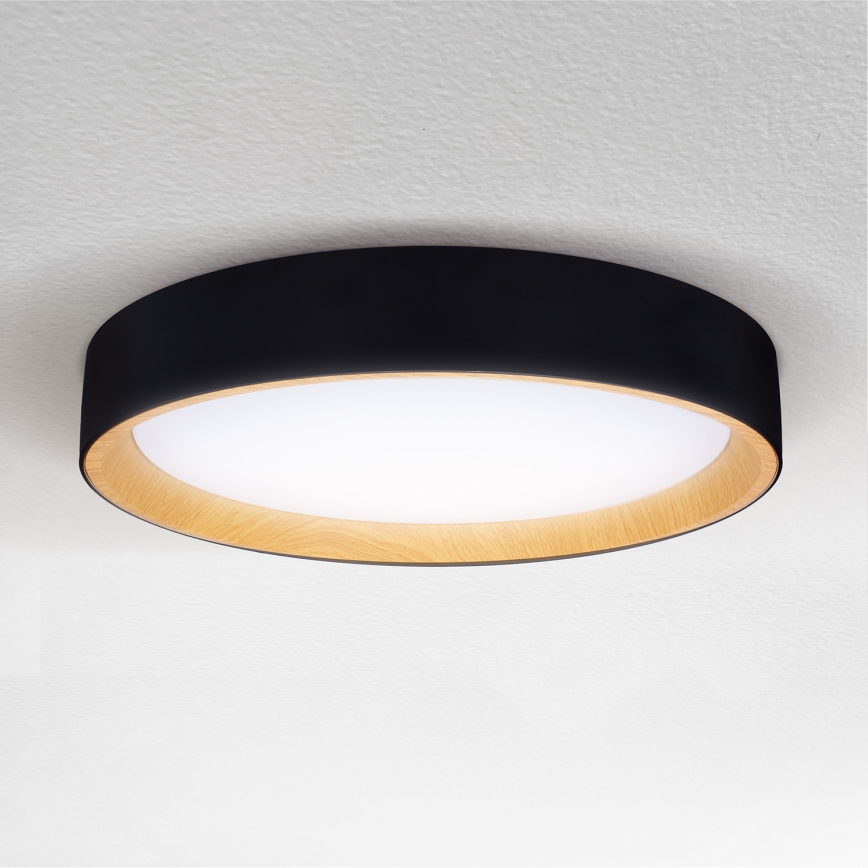 Brilagi - LED Dimmable φωτιστικό οροφής LARIOS LED/60W/230V 3000-6500K ø 49 cm μαύρο + τηλεχειριστήριο