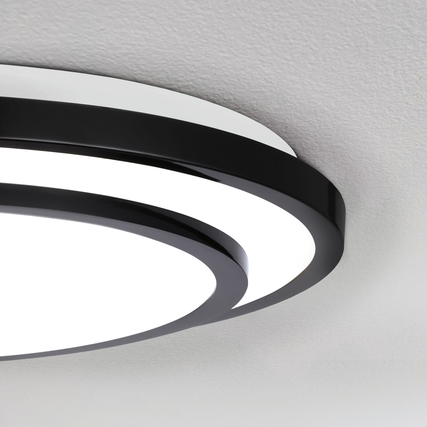 Brilagi - LED Dimmable φωτιστικό οροφής LUCIANO LED/48W/230V 3000-6500K ø 39 cm μαύρο + τηλεχειριστήριο