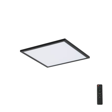 Brilagi - LED Dimmable φωτιστικό οροφής SLIMFRAME LED/25W/230V 30x30 cm 3000-6000K μαύρο + τηλεχειριστήριο