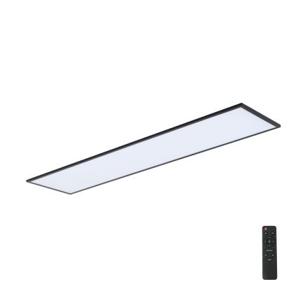 Brilagi - LED Dimmable φωτιστικό οροφής SLIMFRAME LED/58W/230V 120x30 cm 3000-6000K μαύρο + τηλεχειριστήριο