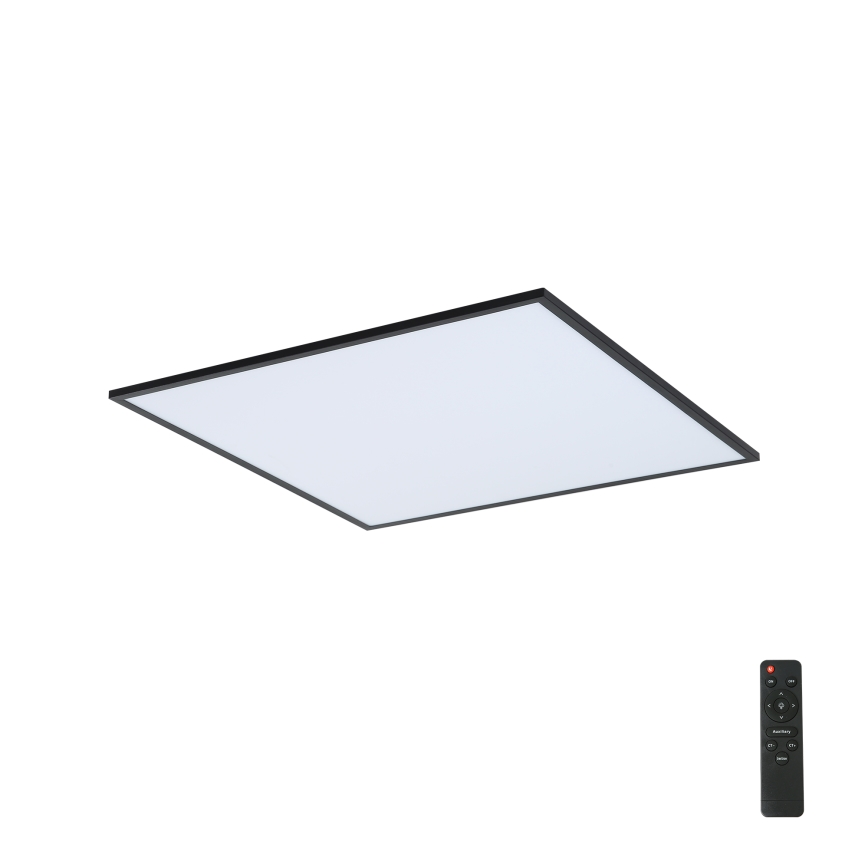 Brilagi - LED Dimmable φωτιστικό οροφής SLIMFRAME LED/58W/230V 60x60 cm 3000-6000K μαύρο + τηλεχειριστήριο
