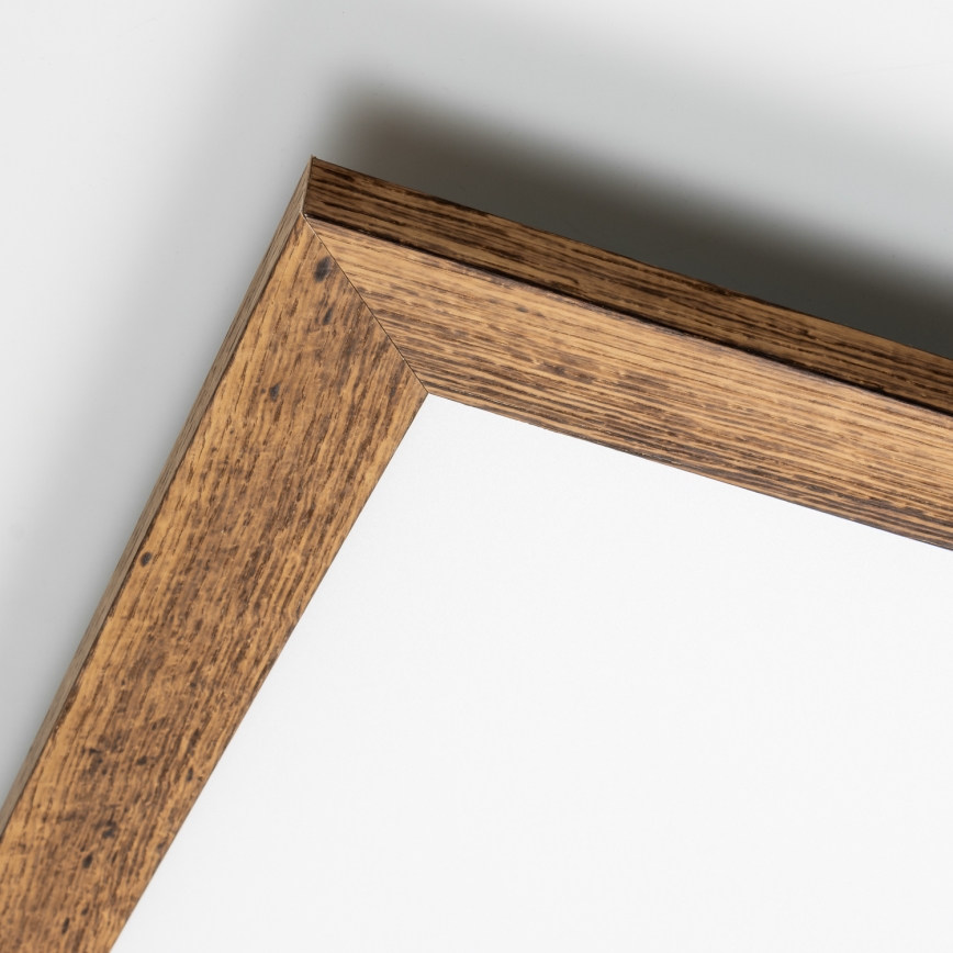 Brilagi - LED Dimmable φωτιστικό οροφής SLIMFRAME WOOD LED/36W/230V 49,5x49,5 cm 3000-6000K καφέ + τηλεχειριστήριο