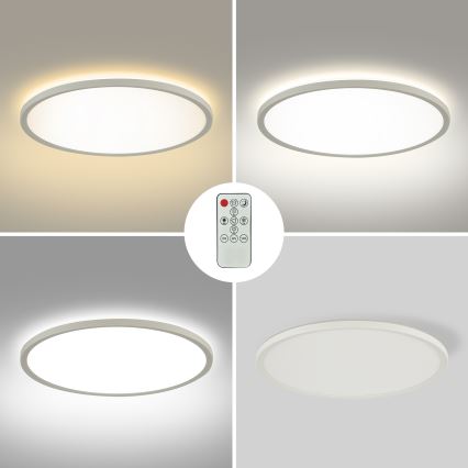 Brilagi - LED Dimmable φωτιστικό οροφής ULTRA SLIM LED/24W/230V 2700-6500K διάμετρος 42 cm λευκό + τηλεχειριστήριο