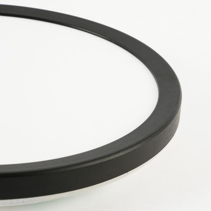 Brilagi - LED Dimmable φωτιστικό οροφής ULTRA SLIM LED/24W/230V 2700-6500K διάμετρος 42 cm μαύρο + τηλεχειριστήριο