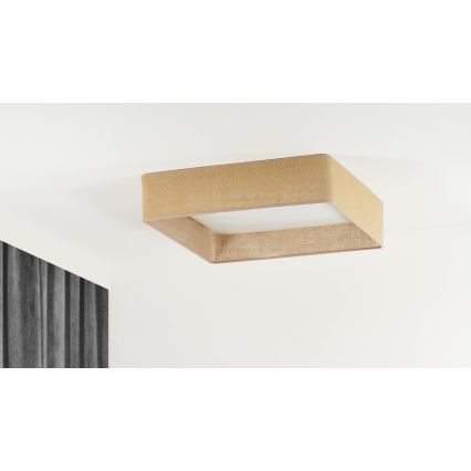 Brilagi - LED Dimmable φωτιστικό οροφής VELVET SQUARE LED/24W/230V 3000/4000/6500K + τηλεχειριστήριο καφέ