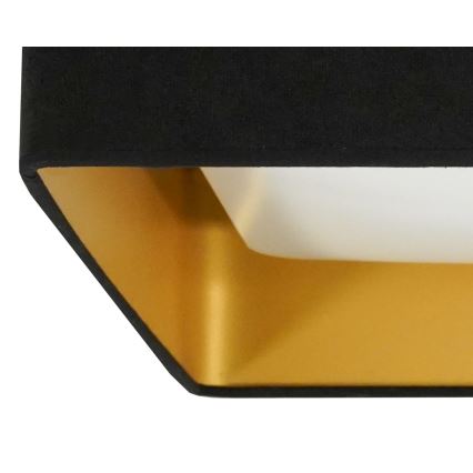 Brilagi - LED Dimmable φωτιστικό οροφής VELVET SQUARE LED/24W/230V 3000/4000/6500K + τηλεχειριστήριο μαύρο