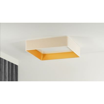 Brilagi - LED Dimmable φωτιστικό οροφής VELVET SQUARE SMART LED/36W/230V 2700-6500K Wi-Fi Tuya + τηλεχειριστήριο κρεμ