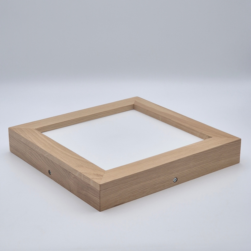 Brilagi - Φωτιστικό οροφής μπάνιου dimming LED WOODY FRAME LED/24W/230V δρυς 30x30 cm 3000-6000K IP44 + τηλεχειριστήριο
