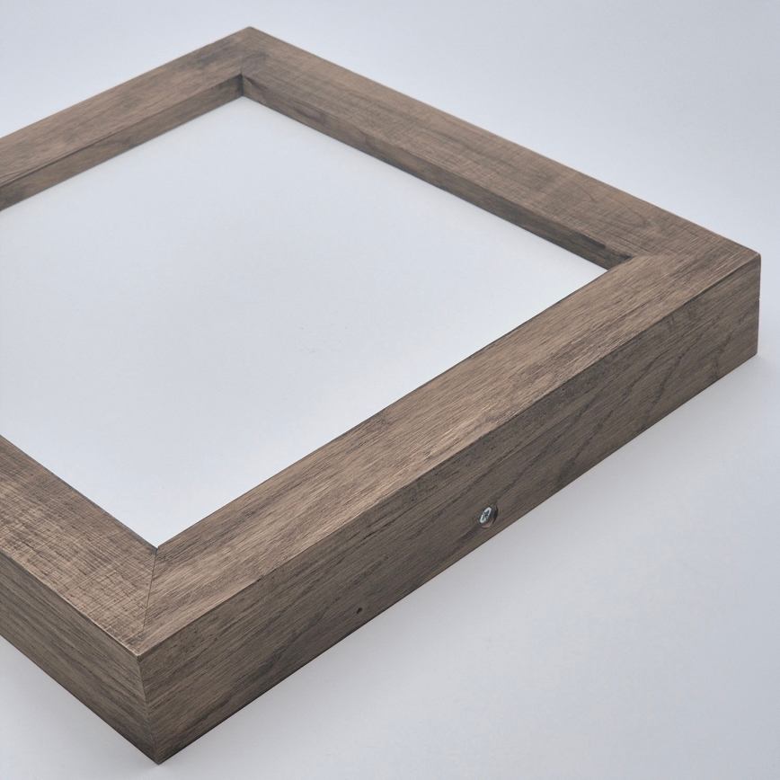 Brilagi - Φωτιστικό οροφής μπάνιου dimming LED WOODY FRAME LED/24W/230V δρυς 30x30 cm 3000-6000K IP44 + τηλεχειριστήριο