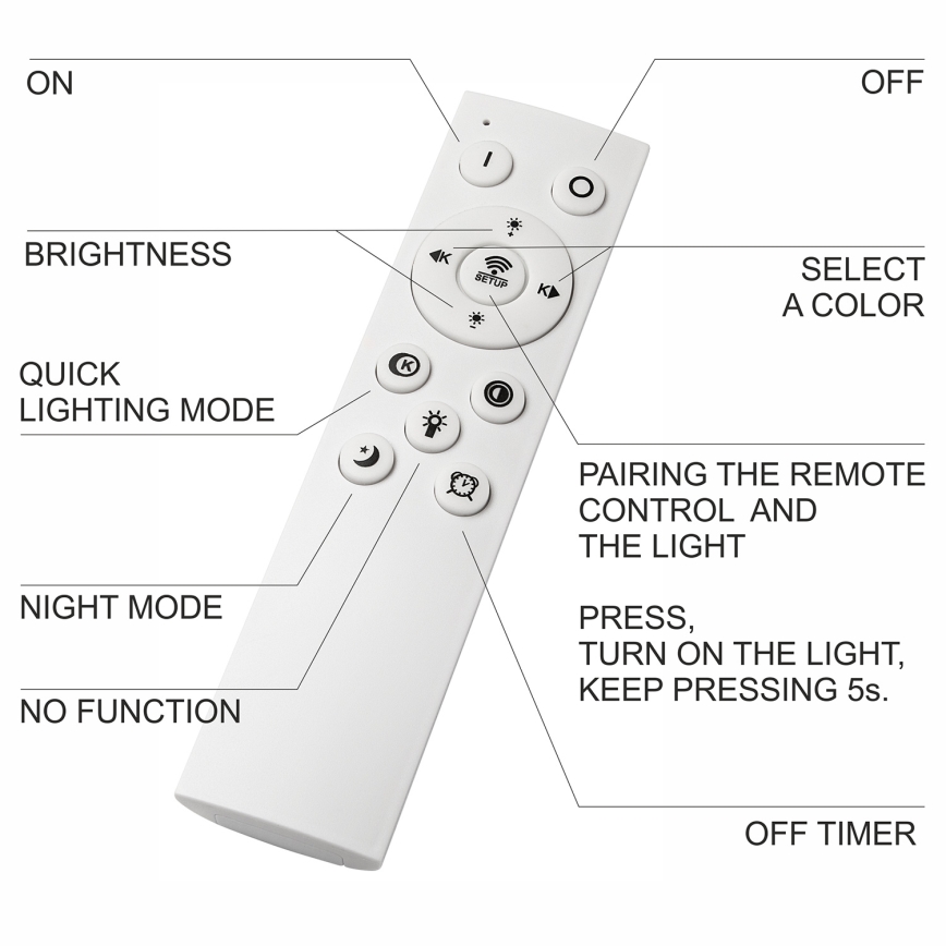 Brilagi - Φωτιστικό οροφής μπάνιου dimming LED WOODY FRAME LED/50W/230V δρυς 120x30 cm 3000-6000K IP44 + τηλεχειριστήριο