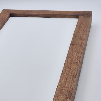Brilagi - Φωτιστικό οροφής μπάνιου dimming LED WOODY FRAME LED/50W/230V δρυς κερασιά 120x30 cm 3000-6000K IP44 + τηλεχειριστήριο
