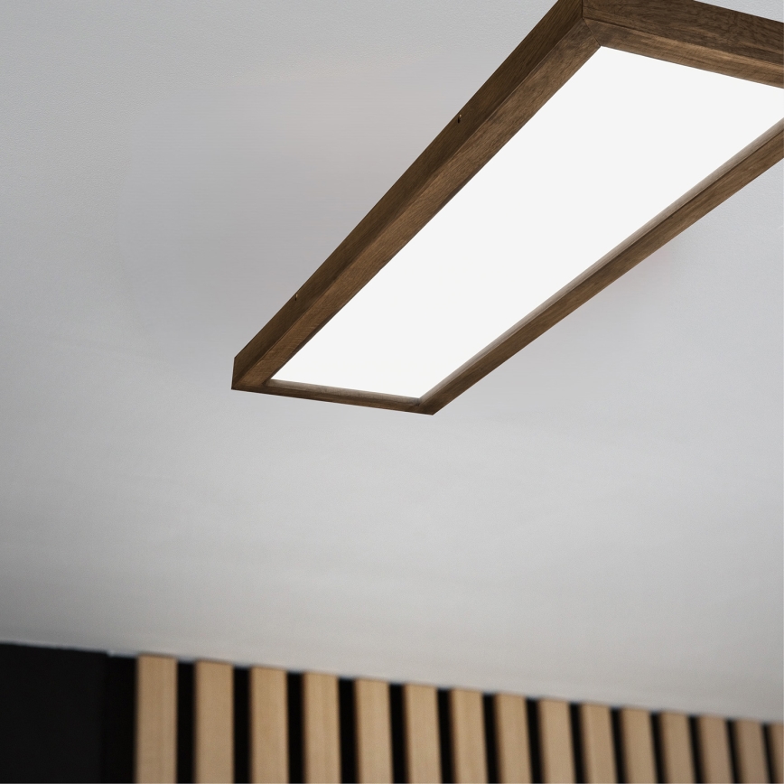 Brilagi - Φωτιστικό οροφής μπάνιου dimming LED WOODY FRAME LED/50W/230V δρυς 120x30 cm 3000-6000K IP44 + τηλεχειριστήριο