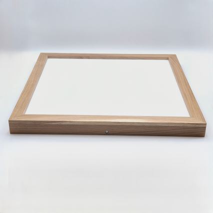Brilagi - Φωτιστικό οροφής μπάνιου dimming LED WOODY FRAME LED/50W/230V δρυς 60x60 cm 3000-6000K IP44 + τηλεχειριστήριο