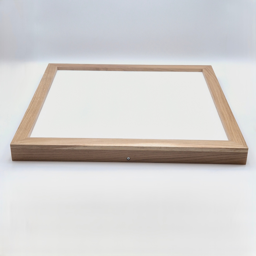 Brilagi - Φωτιστικό οροφής μπάνιου dimming LED WOODY FRAME LED/50W/230V δρυς 60x60 cm 3000-6000K IP44 + τηλεχειριστήριο