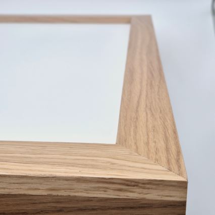Brilagi - Φωτιστικό οροφής μπάνιου dimming LED WOODY FRAME LED/50W/230V δρυς 60x60 cm 3000-6000K IP44 + τηλεχειριστήριο