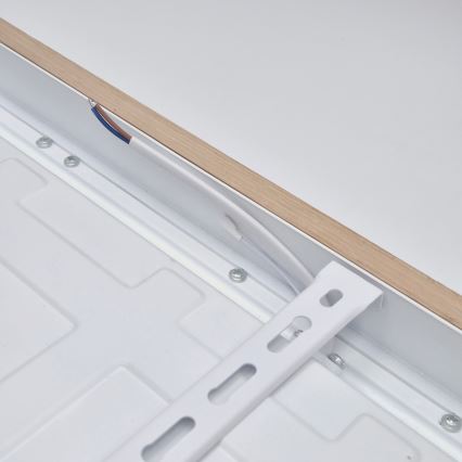 Brilagi - Φωτιστικό οροφής μπάνιου dimming LED WOODY FRAME LED/50W/230V δρυς 60x60 cm 3000-6000K IP44 + τηλεχειριστήριο