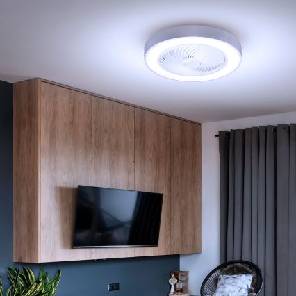 Brilagi - LED Φωτιστικό οροφής dimmable με ανεμιστήρα LED/30W/230V 3000-6500K λευκό + τηλεχειριστήριο