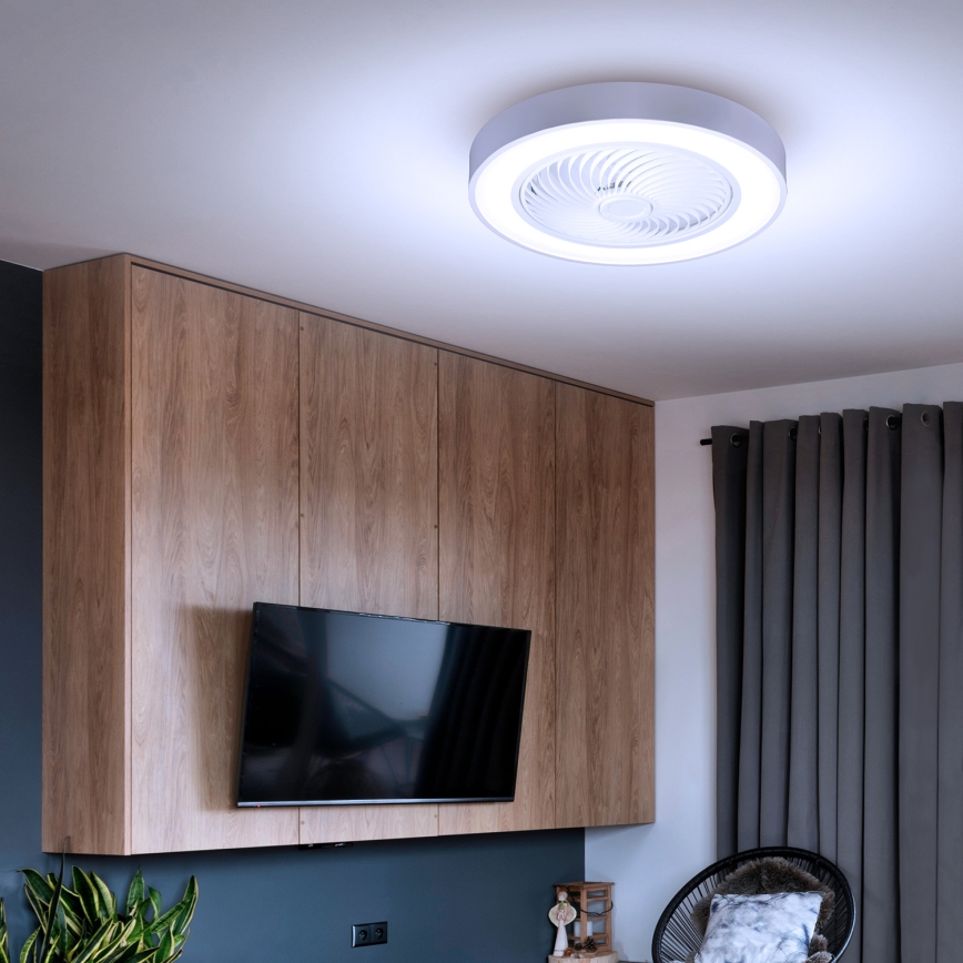 Brilagi - LED Φωτιστικό οροφής dimmable με ανεμιστήρα LED/30W/230V 3000-6500K λευκό + τηλεχειριστήριο