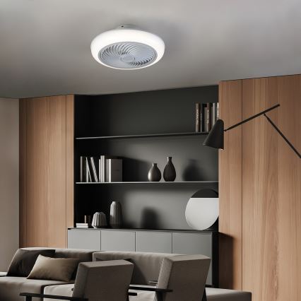 Brilagi - LED Φωτιστικό οροφής dimmable με ανεμιστήρα LED/30W/230V 3000-6500K λευκό + τηλεχειριστήριο