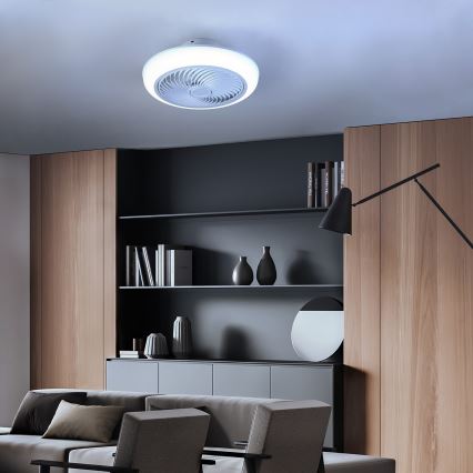 Brilagi - LED Φωτιστικό οροφής dimmable με ανεμιστήρα LED/30W/230V 3000-6500K λευκό + τηλεχειριστήριο
