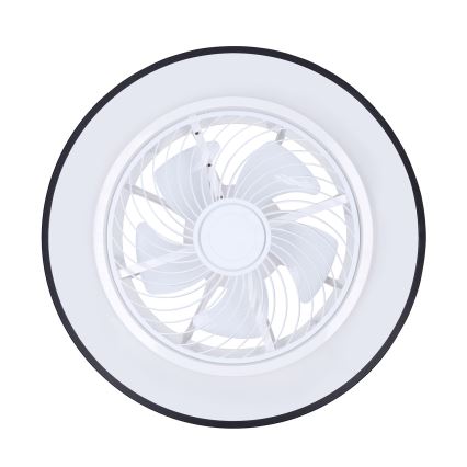 Brilagi - LED Φωτιστικό οροφής dimmable με ανεμιστήρα LED/30W/230V 3000-6500K μαύρο + τηλεχειριστήριο