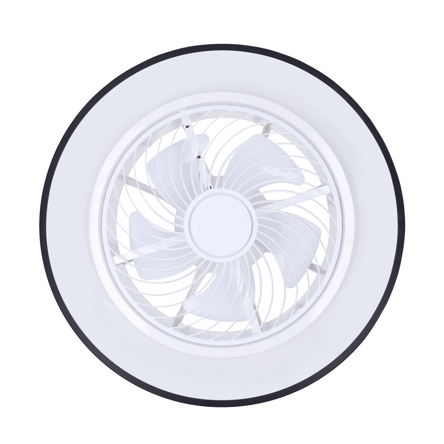 Brilagi - LED Φωτιστικό οροφής dimmable με ανεμιστήρα LED/30W/230V 3000-6500K μαύρο + τηλεχειριστήριο