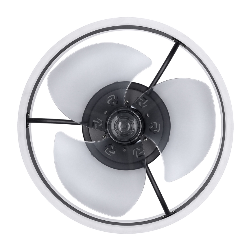 Brilagi - LED Φωτιστικό οροφής dimmable με ανεμιστήρα LED/30W/230V 3000-6500K μαύρο + τηλεχειριστήριο